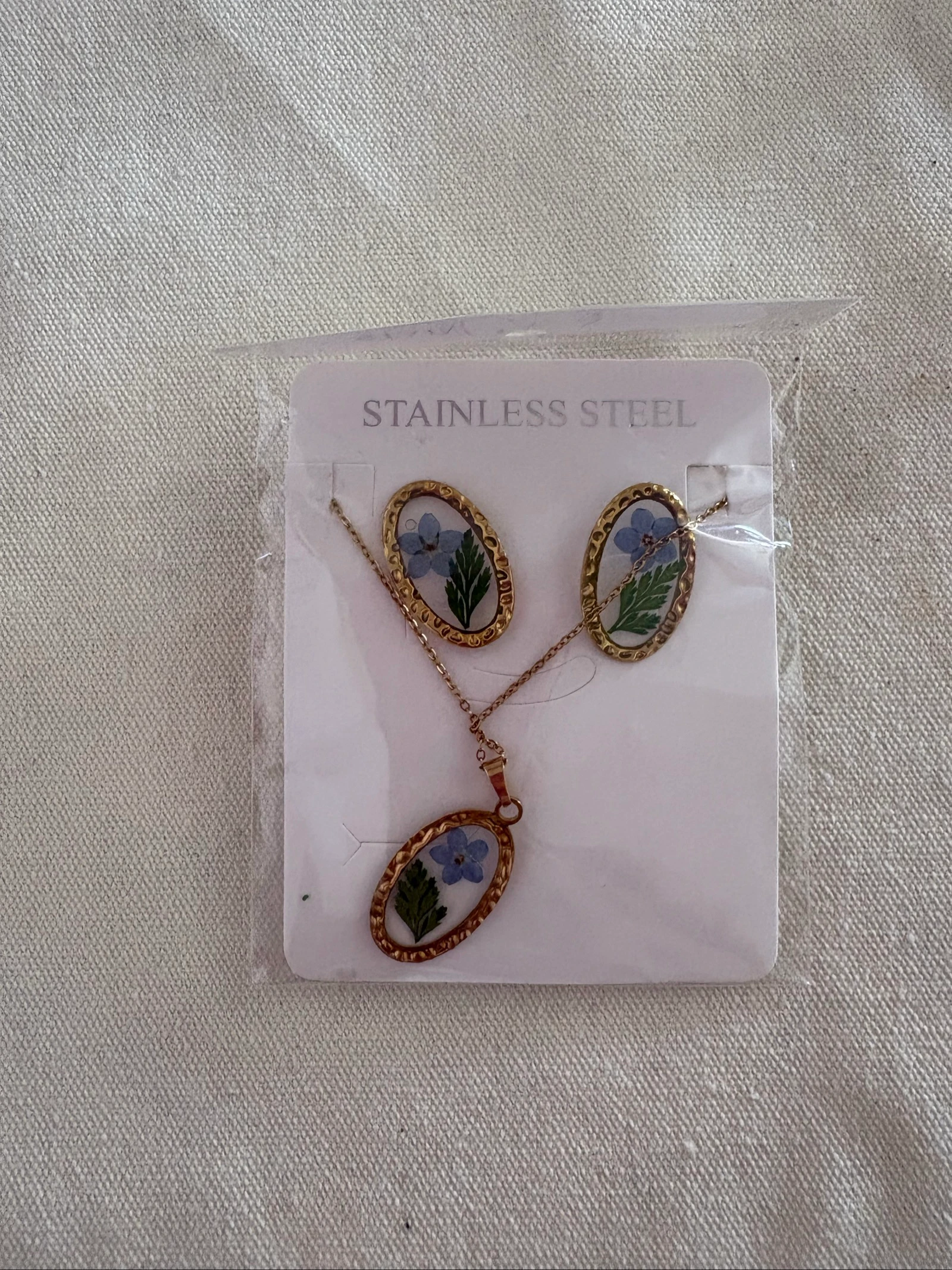 ✨ Turkish Vintage Stainless Steel Jewelry Set 🌟